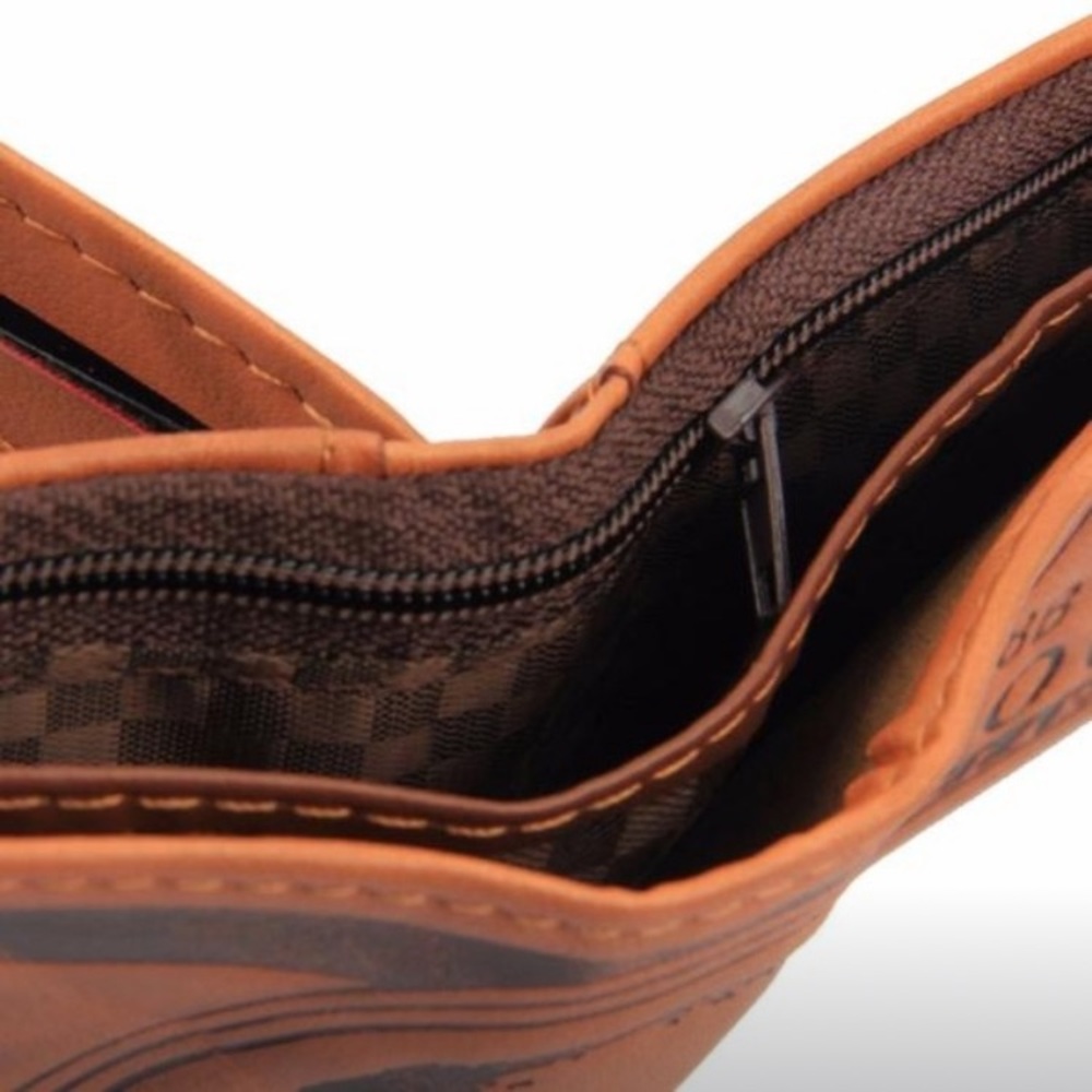 Men’s Leaf Pattern Wallet - Picture 8 of 10